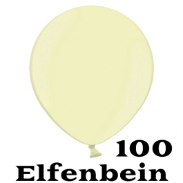 Mini Perlmutt Luftballons, 8-12 cm, 100 Stück, Elfenbein