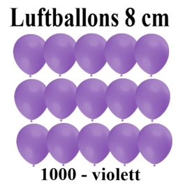 Luftballons, 8 cm, 3", Wasserbomben, 1000 Stück, Violett