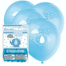 Luftballons Baby Shower, Blau