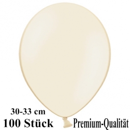 Premium Luftballons aus Latex, 30 cm - 33 cm, elfenbein, 100 Stück