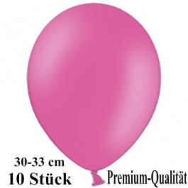 Premium Luftballons aus Latex, 30 cm - 33 cm, pink, 10 Stück