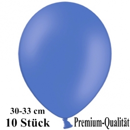 Premium Luftballons aus Latex, 30 cm - 33 cm, ultramarin, 10 Stück