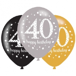 Sparkling Celebration 40, Luftballons zum 40. Geburtstag