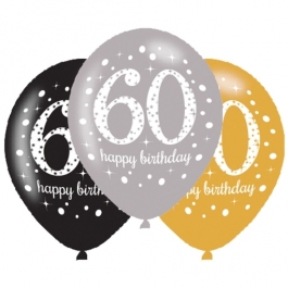 Sparkling Celebration 60, Luftballons zum 60. Geburtstag