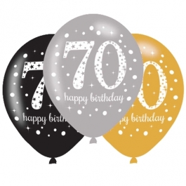 Sparkling Celebration 70, Luftballons zum 70. Geburtstag