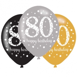 Sparkling Celebration 80, Luftballons zum 80. Geburtstag
