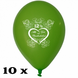 Luftballons zur Petersilienhochzeit, 10 Stück, 30 cm Latexballons