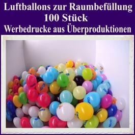 Luftballons zur Raumbefüllung, 100 Stück