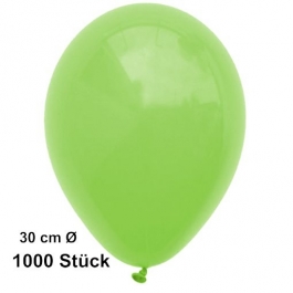 Luftballon Apfelgrün, Pastell, gute Qualität, 1000 Stück