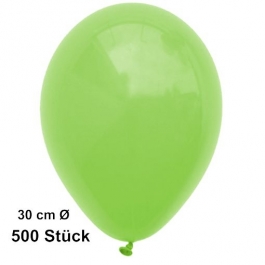 Luftballon Apfelgrün, Pastell, gute Qualität, 500 Stück