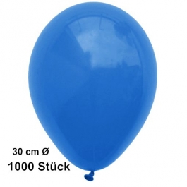 Luftballon Blau, Pastell, gute Qualität, 1000 Stück