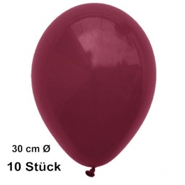 Luftballons Burgund, 28-30 cm, 10 Stück, preiswert und günstig