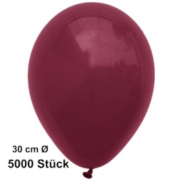 Luftballons 30 cm, Burgund, 5000 Stück