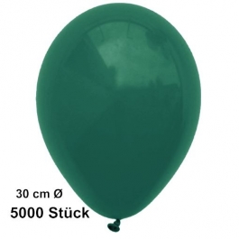 Luftballon Dunkelgrün, Pastell, gute Qualität, 5000 Stück