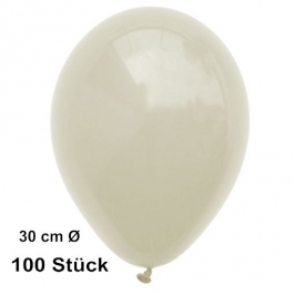 Luftballons Elfenbein, 30 cm, preiswert und günstig