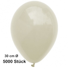 Luftballon Elfenbein, Pastell, gute Qualität, 5000 Stück