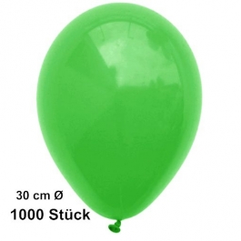 Luftballon Grün, Pastell, gute Qualität, 1000 Stück