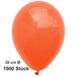 Luftballon Orange, Pastell, gute Qualität, 1000 Stück