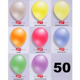 Perlmutt Luftballons, 30cm, 50 Stück
