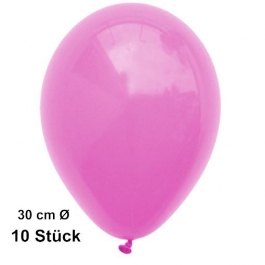 Luftballon Pink, Pastell, gute Qualität, 10 Stück