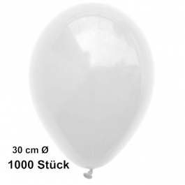 Luftballon Weiß, Pastell, gute Qualität, 1000 Stück