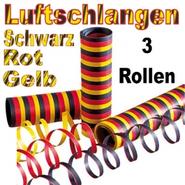 Deutschland Luftschlangen, 3 Rollen