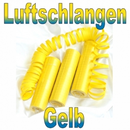 Luftschlangen Gelb