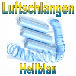 Luftschlangen Hellblau