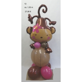 Ballonfigur lustiges Äffchen