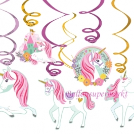 Magical Unicorn Swirl Dekoration zum Kindergeburtstag