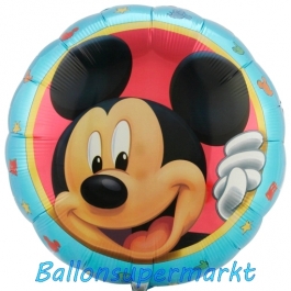 Micky Maus Portrait Luftballon aus Folie inklusive Helium