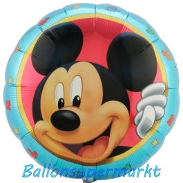 Micky Maus Portrait Folienballon, ungefüllt