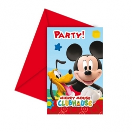 Micky Maus Einladungskarten zum Kindergeburtstag