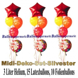 Midi-Deko-Set-Silvester-Ballons-Einweg-Helium-Happy-New-Year