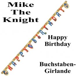 Mike The Knight Geburtstagsgirlande zum Kindergeburstag