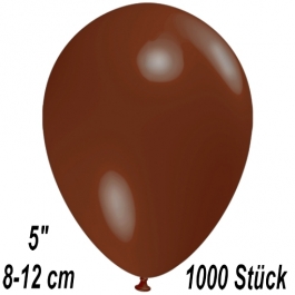 Luftballons 12 cm, Braun, 1000 Stück