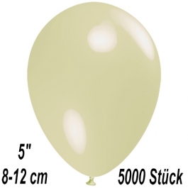 Luftballons 12 cm, Elfenbein, 5000 Stück