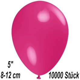 Luftballons 12 cm, Fuchsia, 10000 Stück