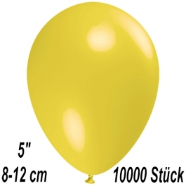 Luftballons 12 cm, Gelb, 10000 Stück