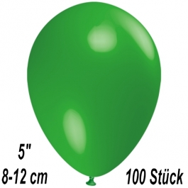 Luftballons 12 cm, Grün, 100 Stück