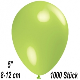 Luftballons 12 cm, Limonengrün, 1000 Stück