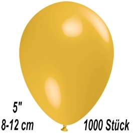 Luftballons 12 cm, Maisgelb, 1000 Stück