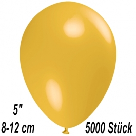 Luftballons 12 cm, Maisgelb, 5000 Stück