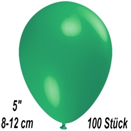 Luftballons 12 cm, Dunkelgrün, 100 Stück