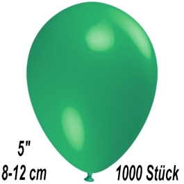 Luftballons 12 cm, Dunkelgrün, 1000 Stück