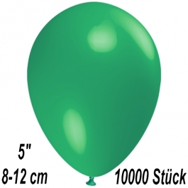 Luftballons 12 cm, Dunkelgrün, 10000 Stück