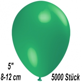 Luftballons 12 cm, Dunkelgrün, 5000 Stück
