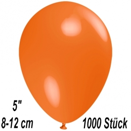 Luftballons 12 cm, Orange, 1000 Stück