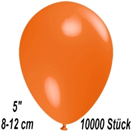 Luftballons 12 cm, Orange, 10000 Stück