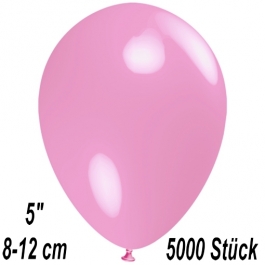 Luftballons 12 cm, Rosa, 5000 Stück
